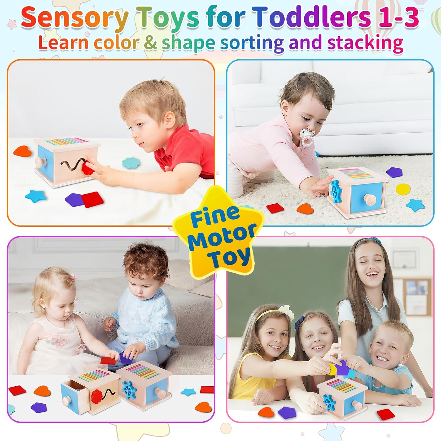Thumbnail 5 de FCSONU Montessori Coin Box Toys for Toddlers