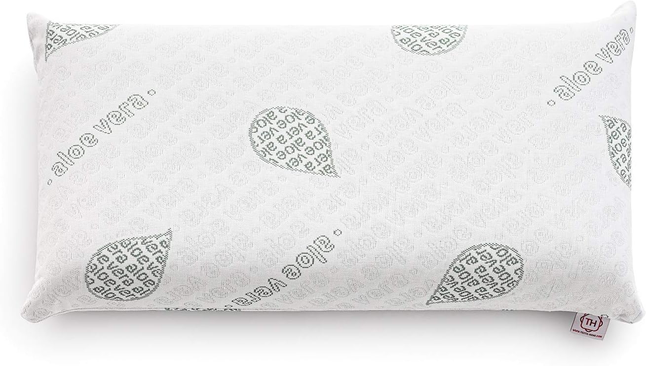 Thumbnail 2 de Textilhome Almohada Viscoelástica 90cm con Funda Aloe Vera
