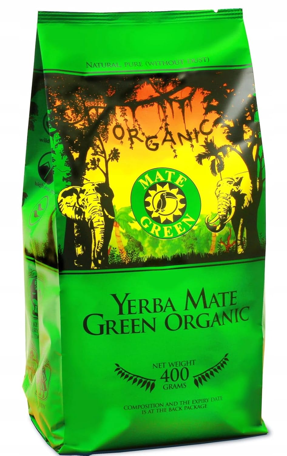 Detalle 2 de Yerba Mate Green BIO 400 g – Organischer Mate-Tee mit natürlicher Energie