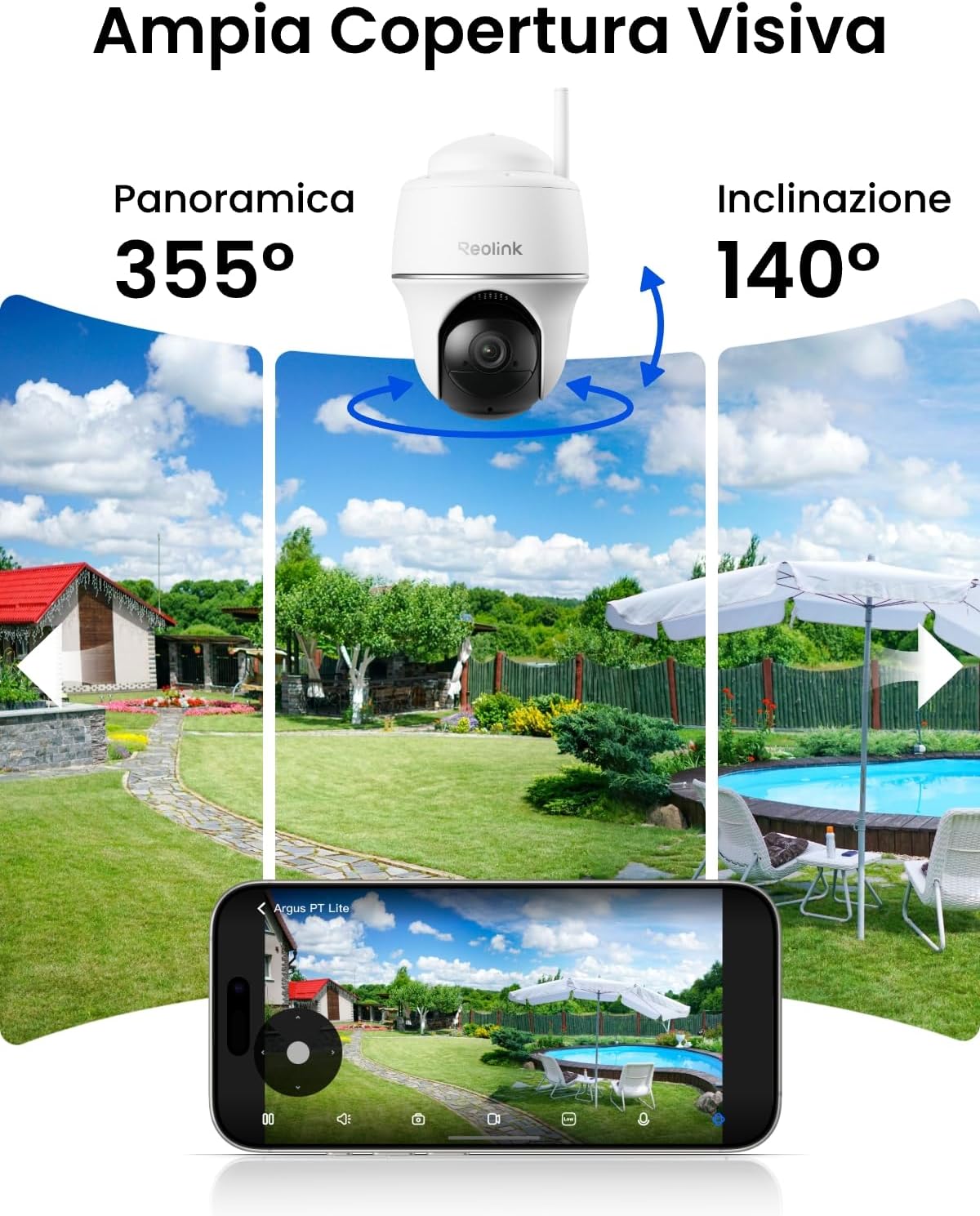 Thumbnail 4 de Reolink 3MP Telecamera Wi-Fi Esterno Kit