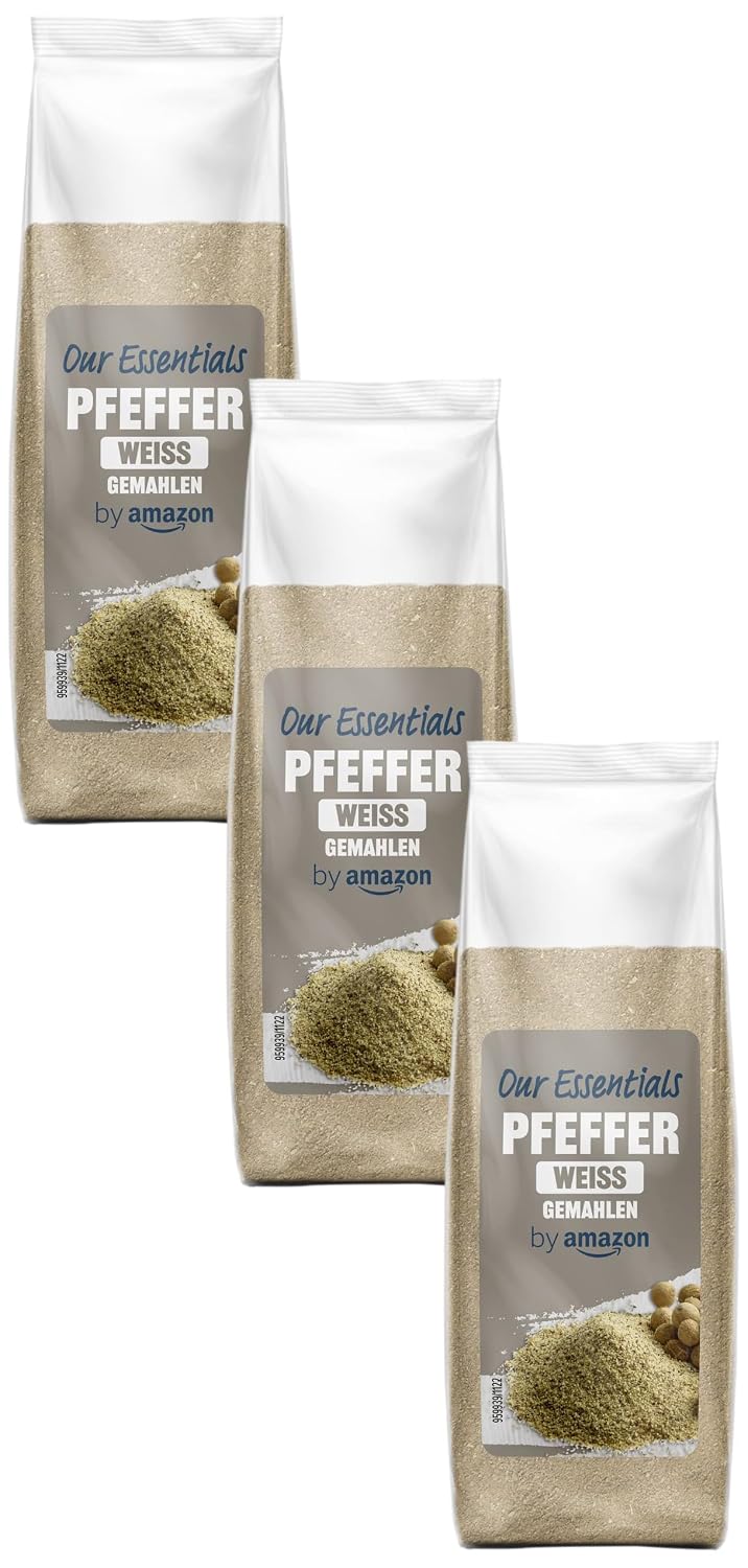 Detalle de Gemahlener weißer Pfeffer, 50 g – by Amazon (Vorher: Our Essentials)
