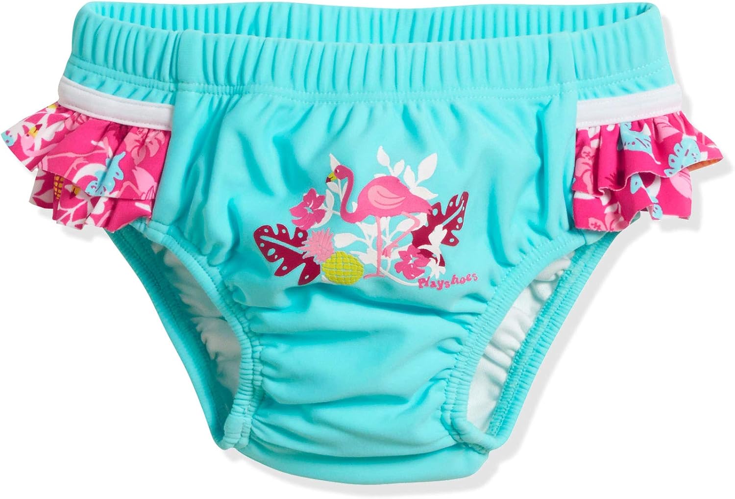 Detalle de Playshoes Mixte Enfant Couche-culotte Anti-UV Flamant (86-92 EU) - Couche de bain réutilisable