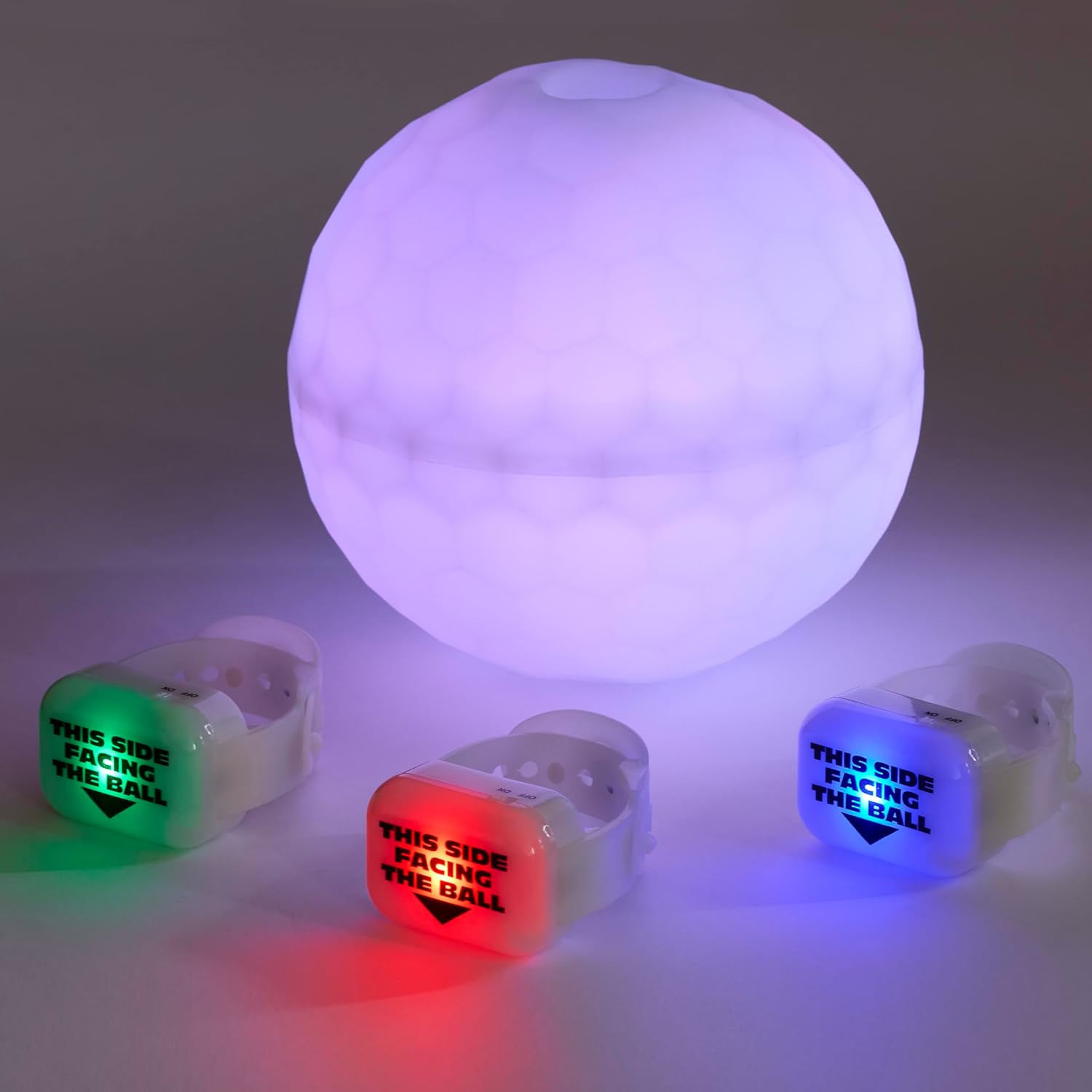 Thumbnail 2 de Glow Ball – Colour Changing Soft Ball with 3 Interactive Wristbands and 4 Fast-Action Games in 1