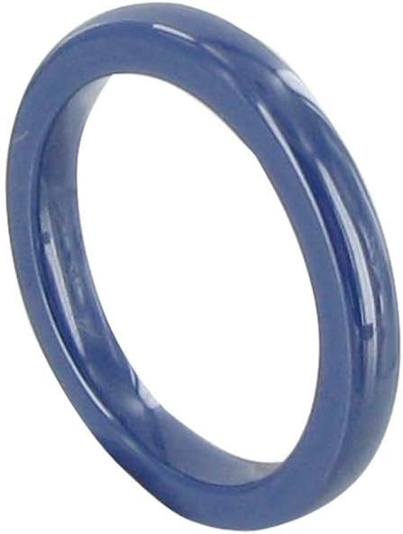 Thumbnail 1 de Bague Anneau de Céramique Bleue 3mm par Les Poulettes Bijoux
