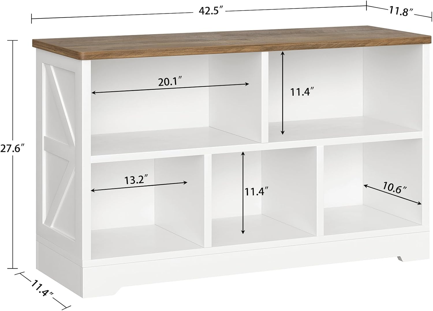 Detalle 2 de TEENFON Cube Storage Bookshelf, 5-Cube