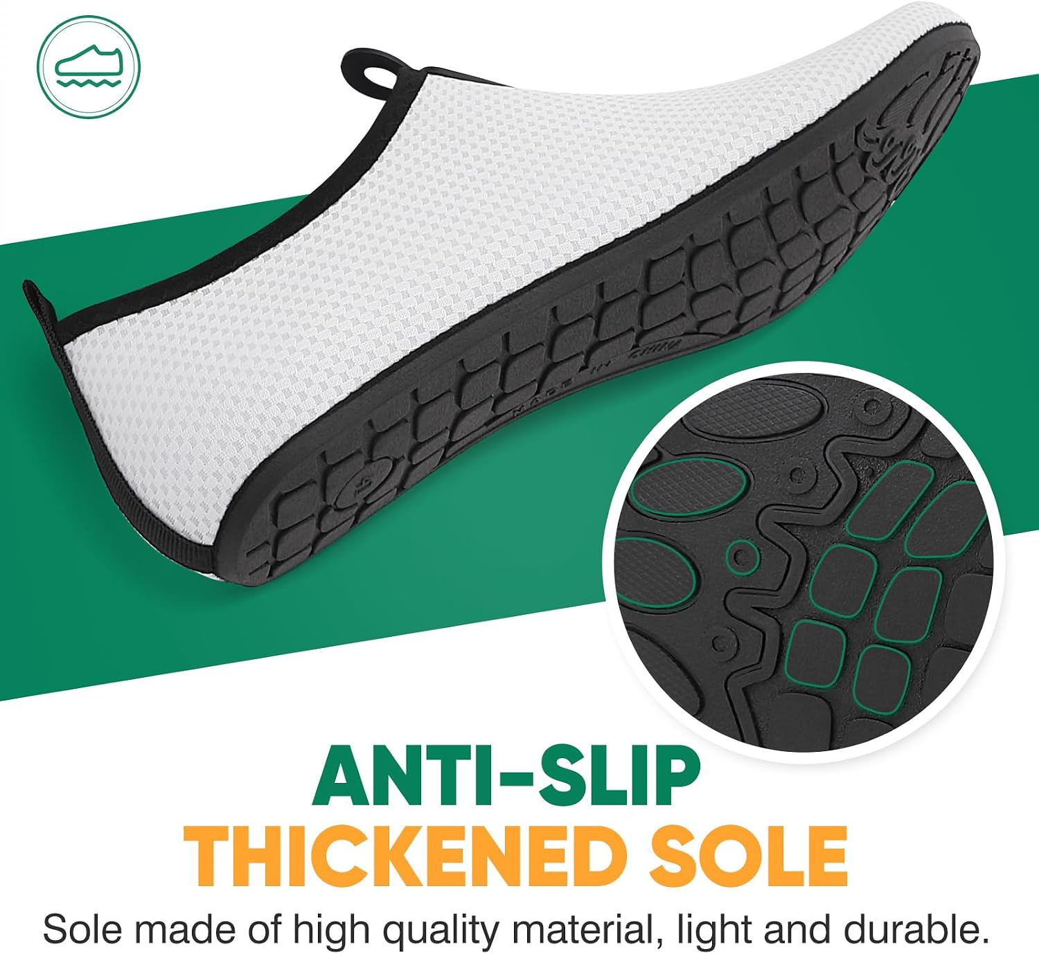Detalle de Gitzing Water Shoes for Women & Men – Quick-Dry Beach Aquasocks