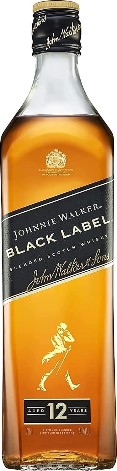 Detalle de Johnnie Walker Black Label 12 años — Whisky escocés blended 700 ml