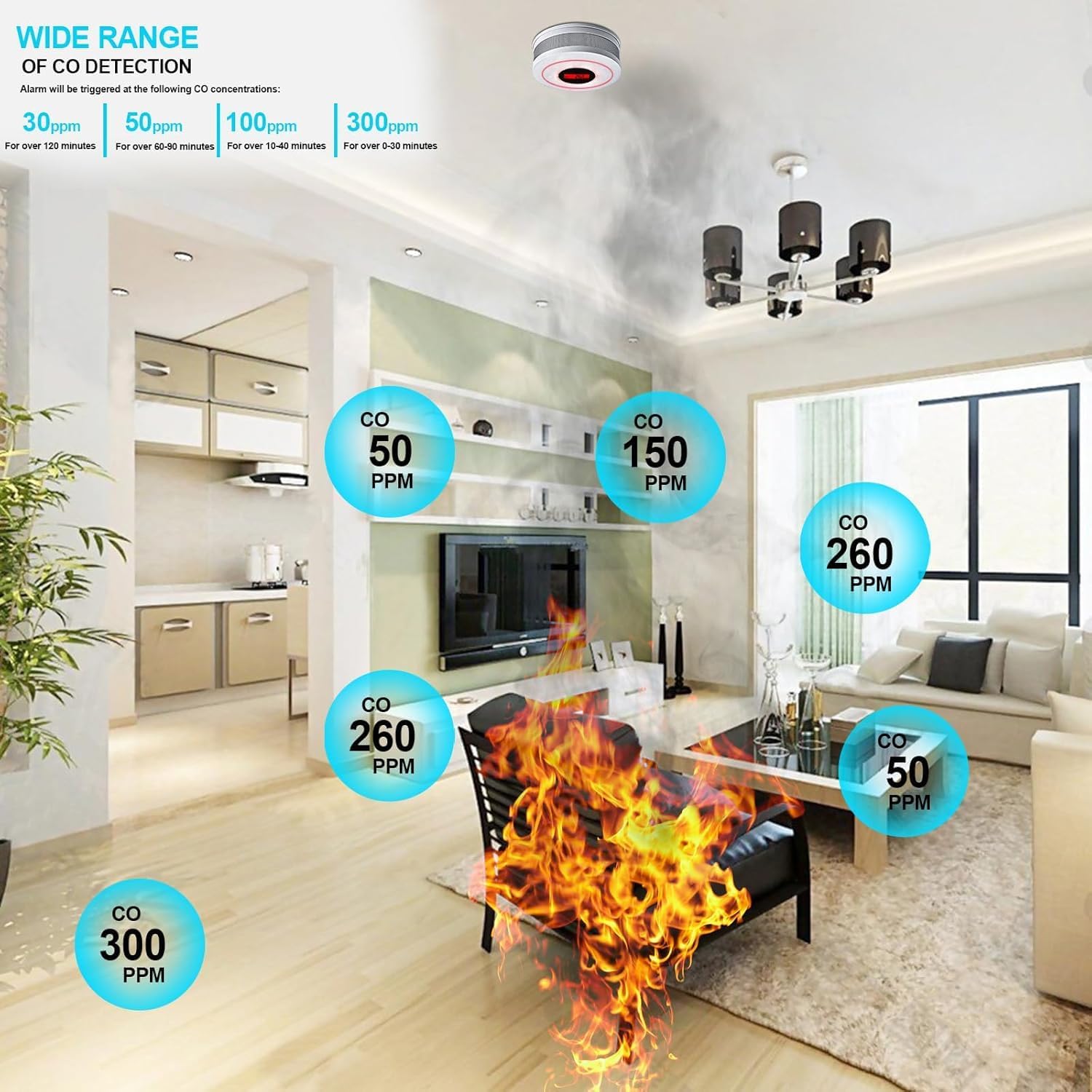 Thumbnail 4 de Smoke and Carbon Monoxide Alarm 85 dB