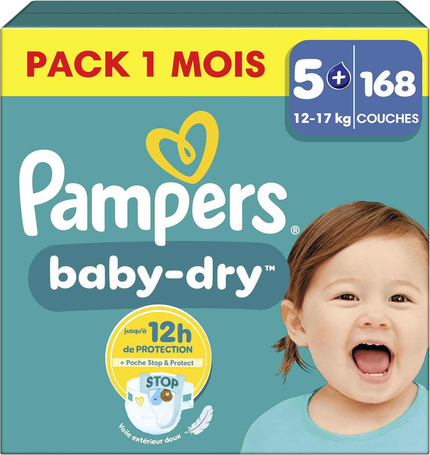 Detalle de Pampers Baby-Dry Taille 5+ 168 Couches