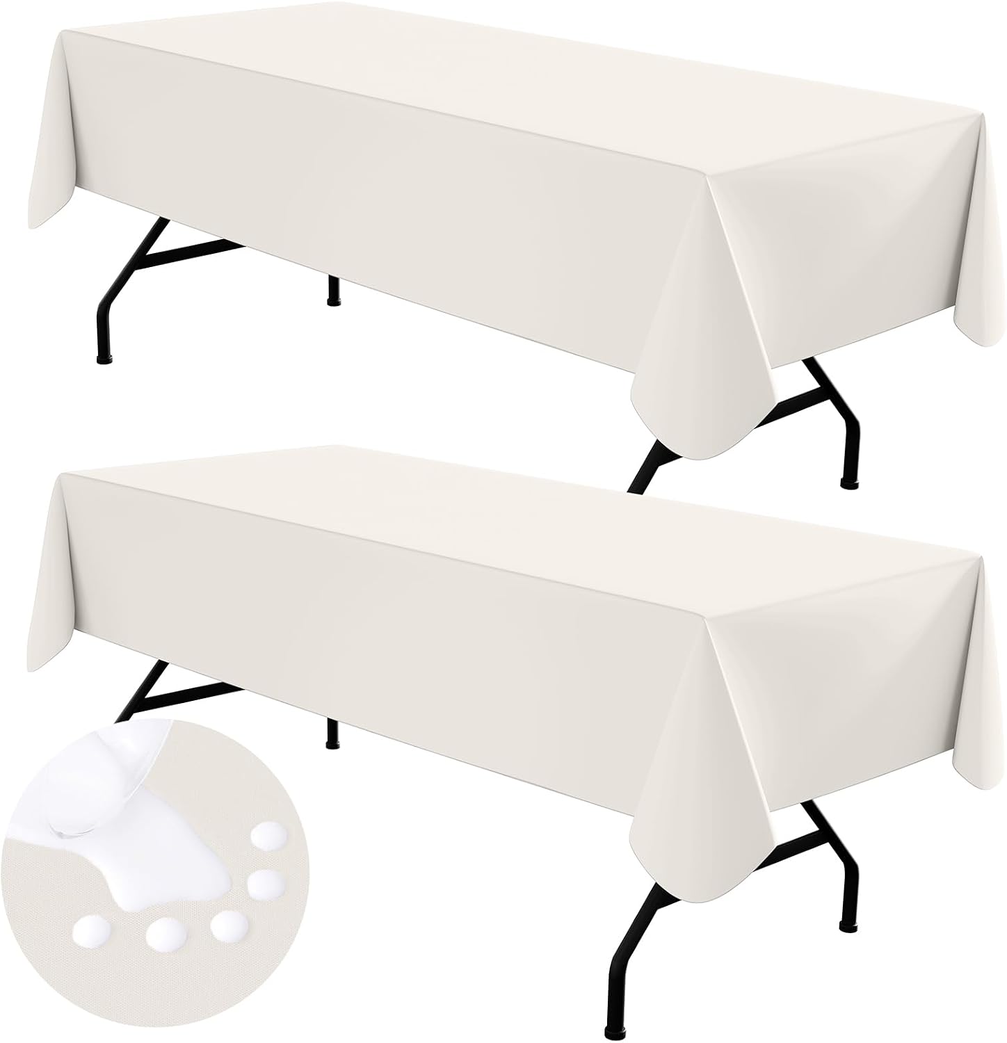 Detalle de homing 2 Pack Rectangle Vinyl Tablecloth 60" x 84"