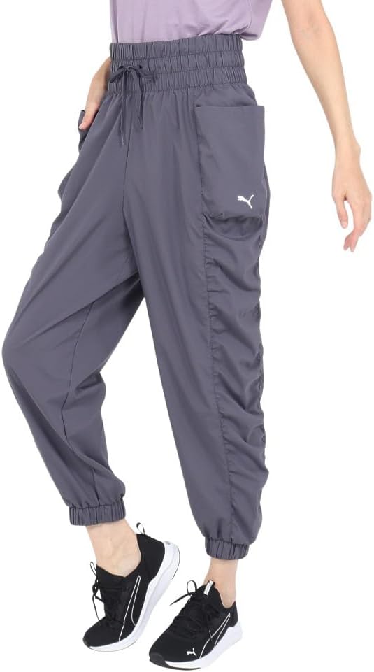 Detalle de PUMA 525262 STUDIO ロングパンツ レディース 吸水速乾・ドローコード付き