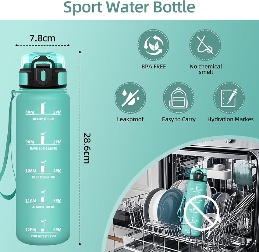 Thumbnail 1 de HoneyHolly Botella Agua 1 L — Cantimplora reutilizable 📱