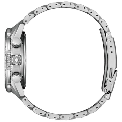Detalle de Citizen Promaster JV2000-51L Herrenchronograph – Eco-Drive, Saphirglas, blaues Zifferblatt, 43 mm
