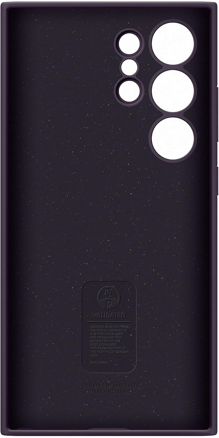 Detalle de Samsung Silicone Case: custodia morbida color Dark Violet per Galaxy S24 Ultra