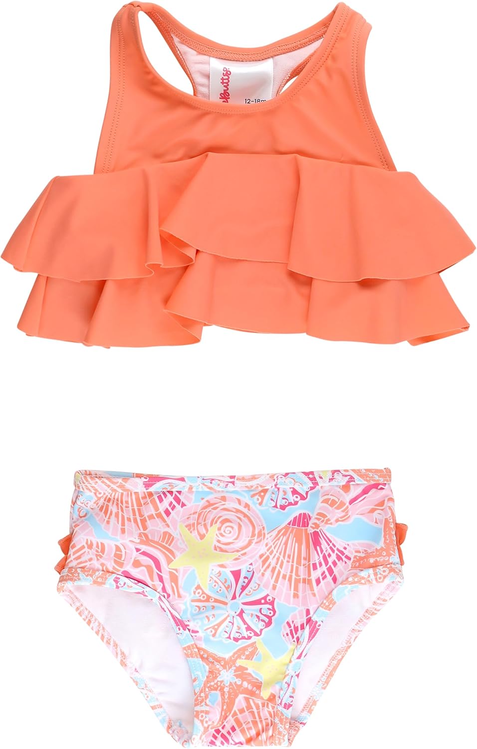 Detalle de RuffleButts Girls' Bikini Swimsuit, UPF 50+
