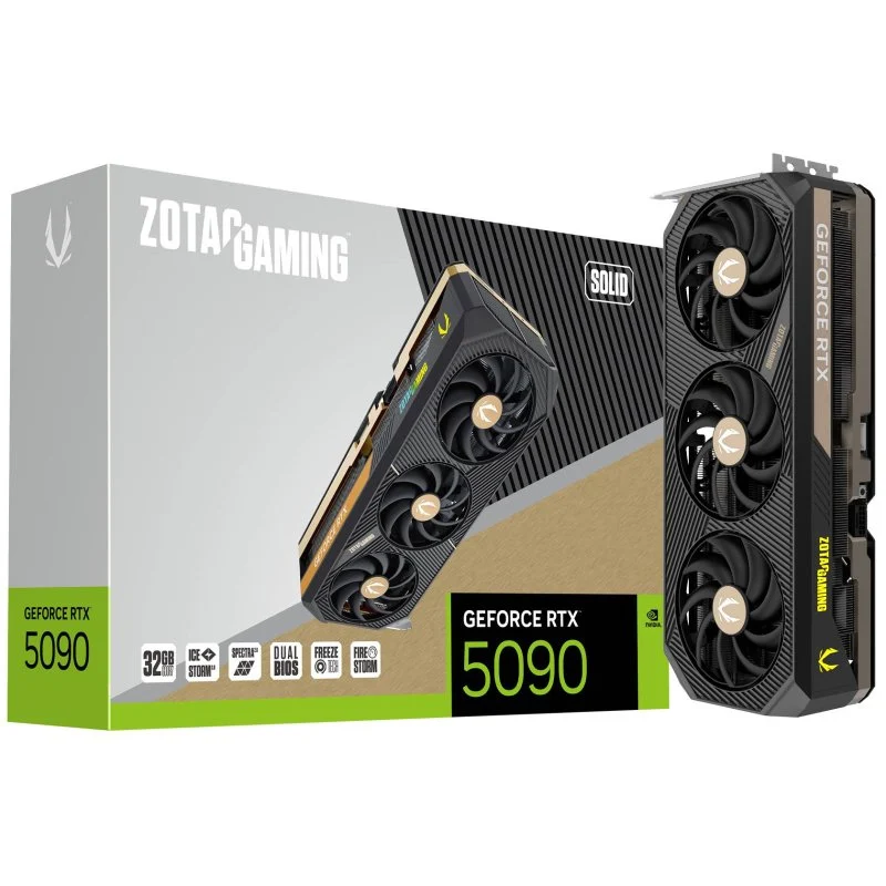 Detalle de Zotac GeForce RTX 5090 SOLID 32GB