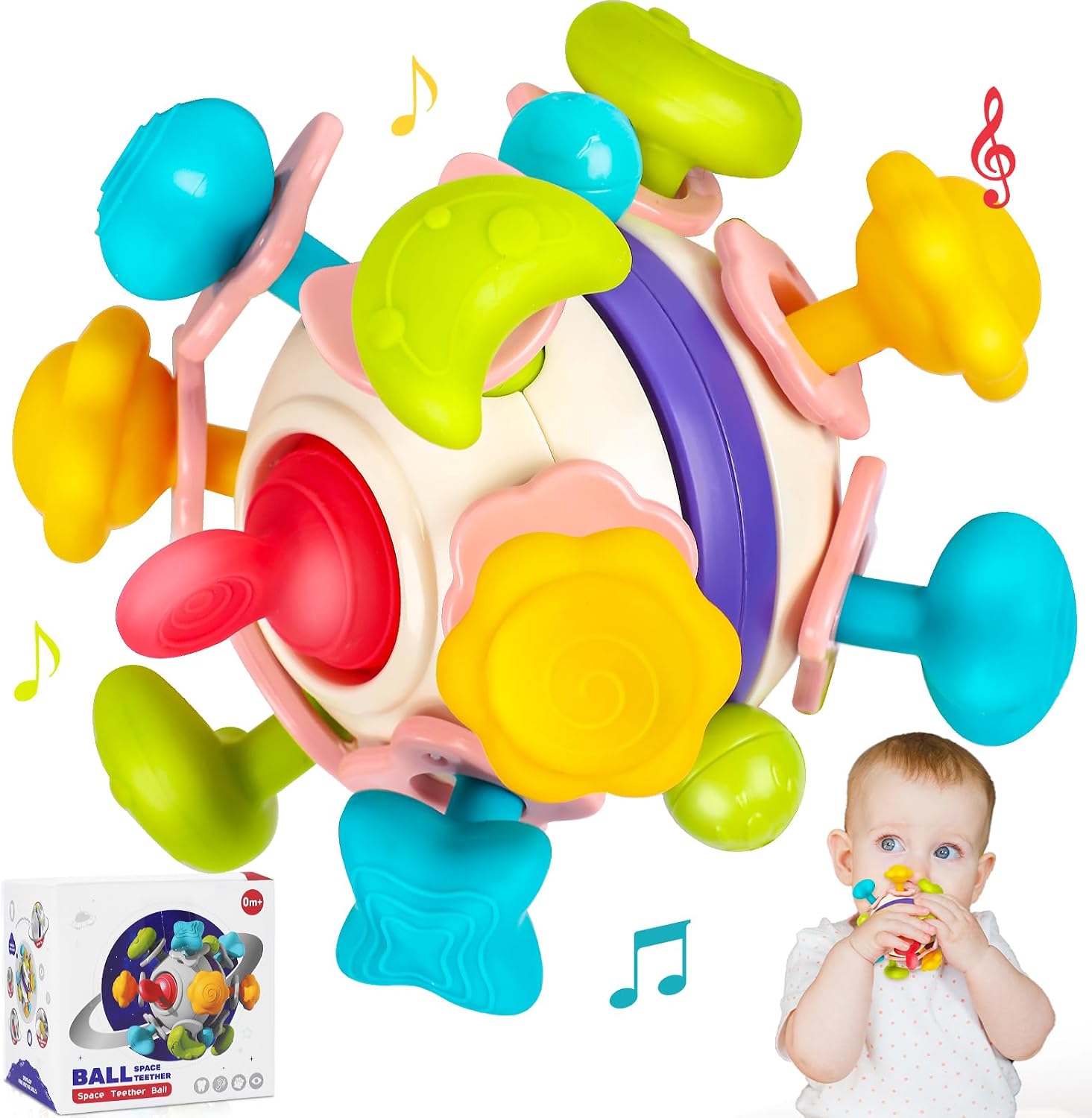 Detalle de Multifunctional Space Elements Baby Teether 14‑point