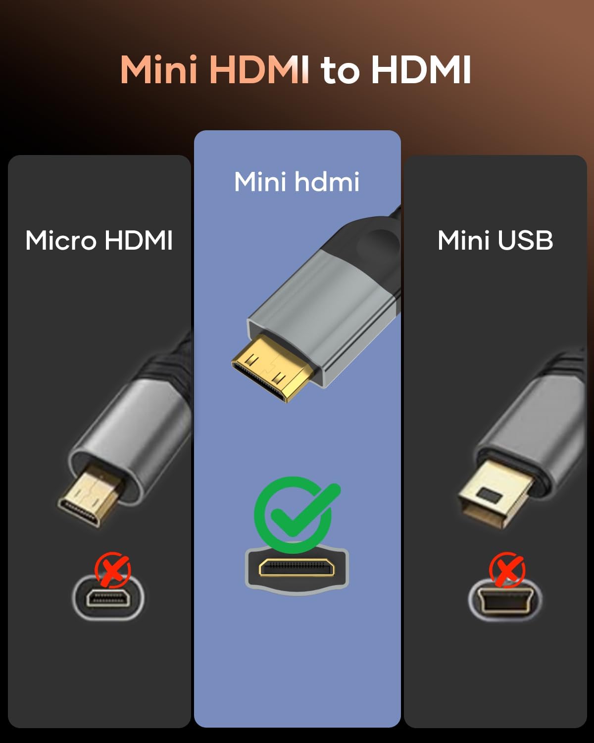 Thumbnail 3 de Nersligek Adaptateur Mini HDMI vers HDMI 4K@60Hz