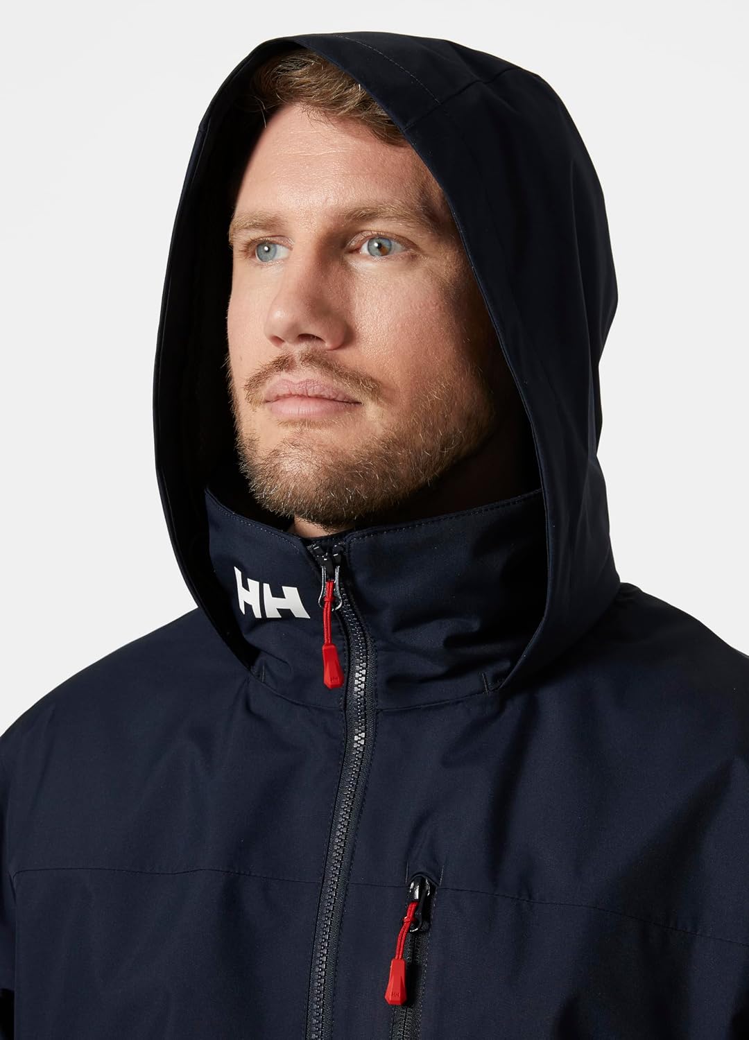 Detalle de Helly Hansen Men's Crew Hooded Midlayer Waterproof Jacket – Windproof Insulated Sailing Coat