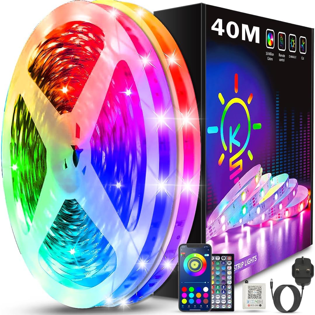 Detalle de Keepsmile 40M LED strip lights, music sync