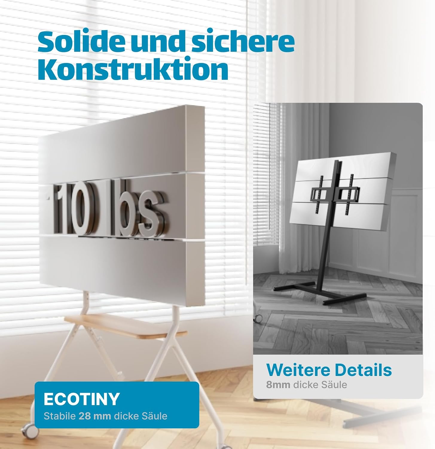 Thumbnail 1 de ECOTINY TV-Ständer 49–80 Zoll 50 kg