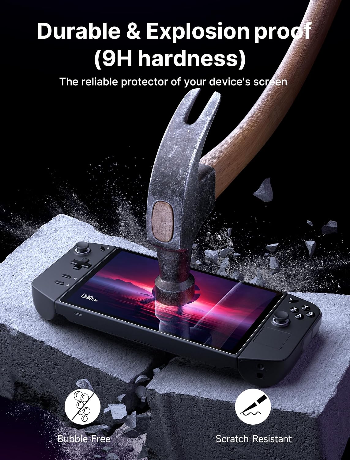 Detalle 2 de JSAUX Protectores de Pantalla para Lenovo Legion Go