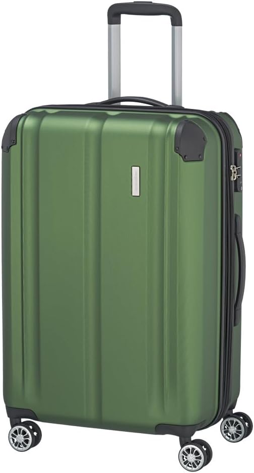 Detalle 2 de Travelite Hartschalenkoffer „Hartschalenkoffer mittelgroß“ mit Dehnfalte, 4 Rollen und TSA-Schloss (68 cm, 78–86 Liter)