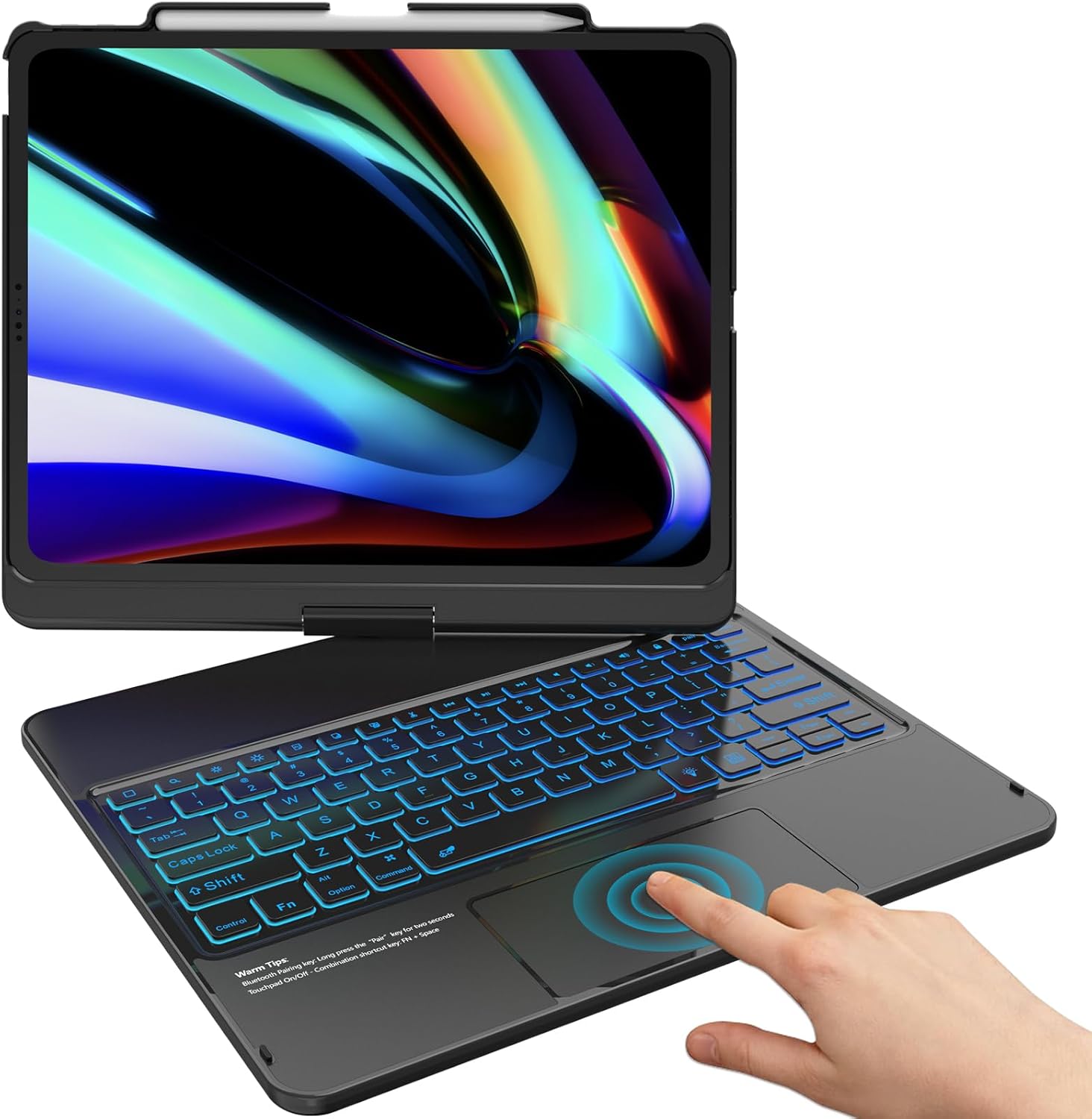 Detalle de TQQ for iPad (A16) 11th Gen Keyboard Case 11"