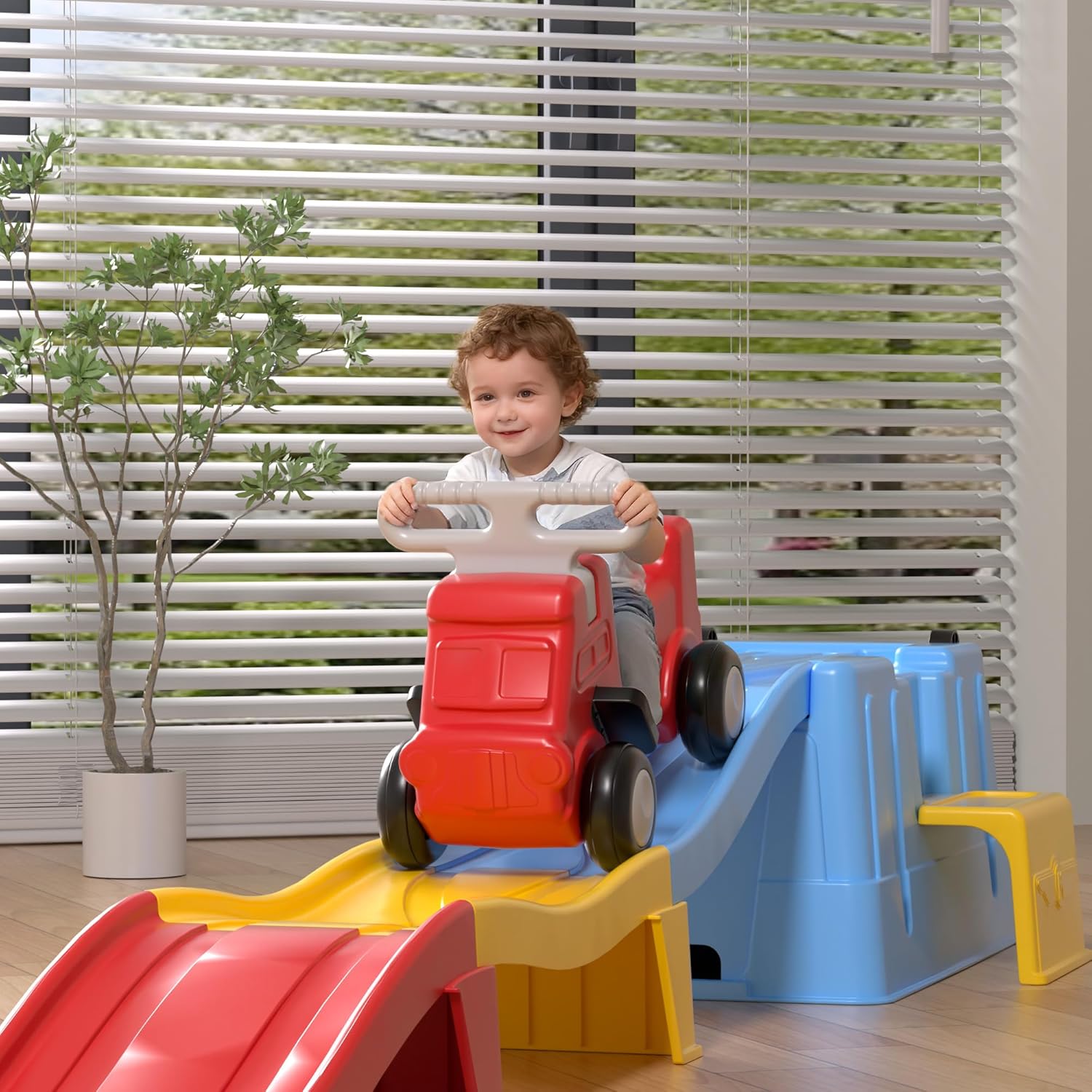 Thumbnail 6 de HAPPYMATY Up & Down Roller Coaster: A Realistic Mini Ride-On Experience for Kids