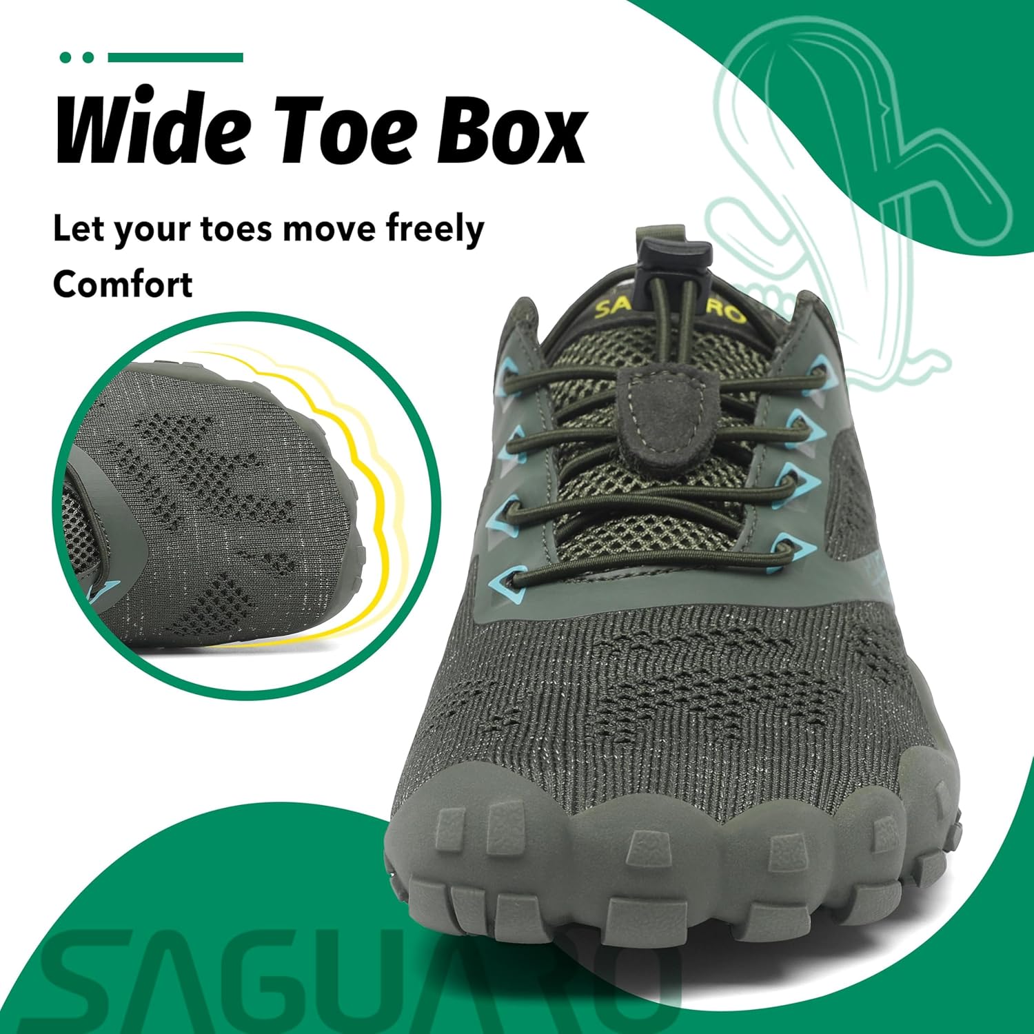 Thumbnail 3 de SAGUARO Unisexe Chaussures Minimaliste Fitness – polyvalentes, barefoot-friendly