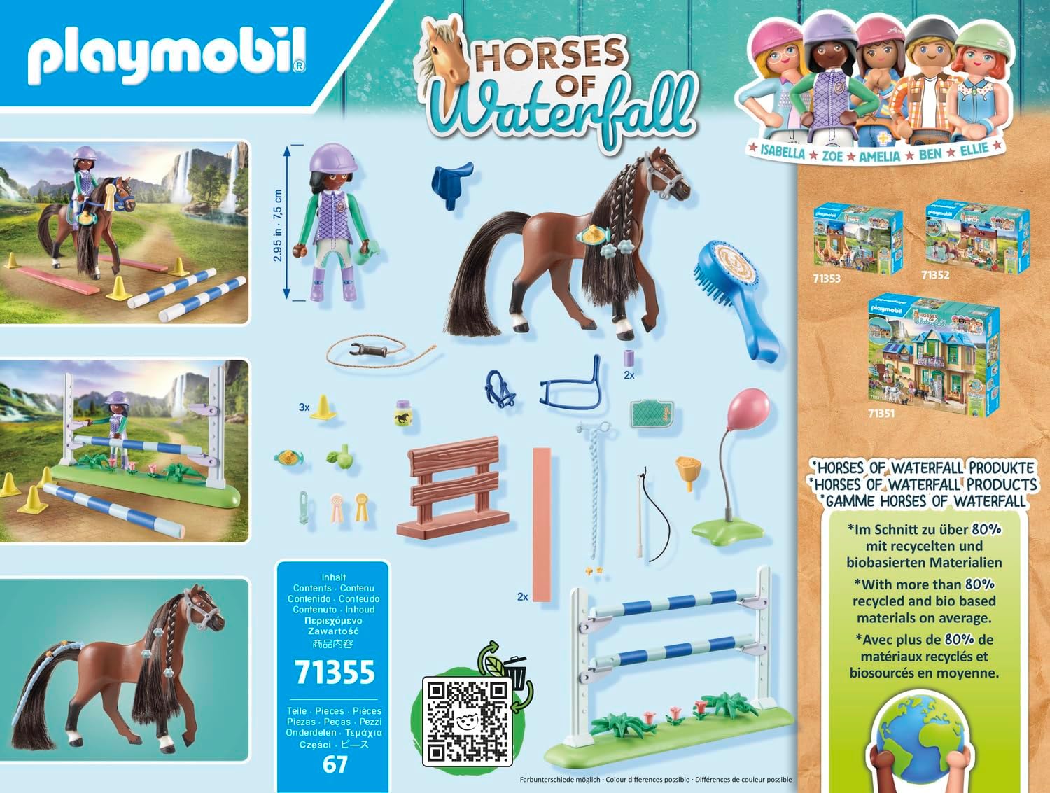 Thumbnail 4 de PLAYMOBIL Horses of Waterfall 71355 🐴 Juego de caballos y entrenamiento
