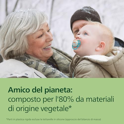 Detalle de Philips Avent Ultra Air Day & Night Ciuccio 18m+ – Design ortodontico, confezione 4 (SCF349/56)