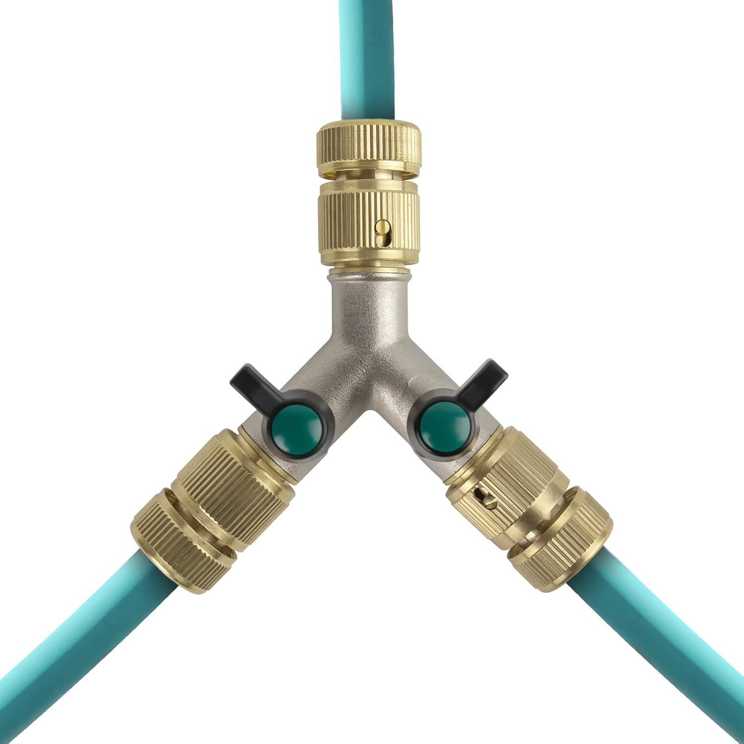 Thumbnail 4 de Hydrogarden 2-Way Garden Water Pipe Connector Y-Splitter (1/2 inch) with Switch Valve