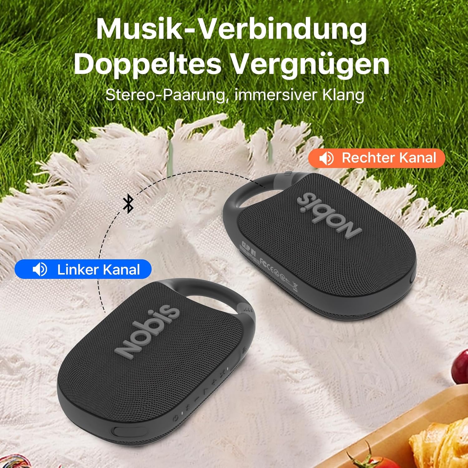Thumbnail 6 de NOBIS Clip N1 Bluetooth Lautsprecher 24 Std 📢