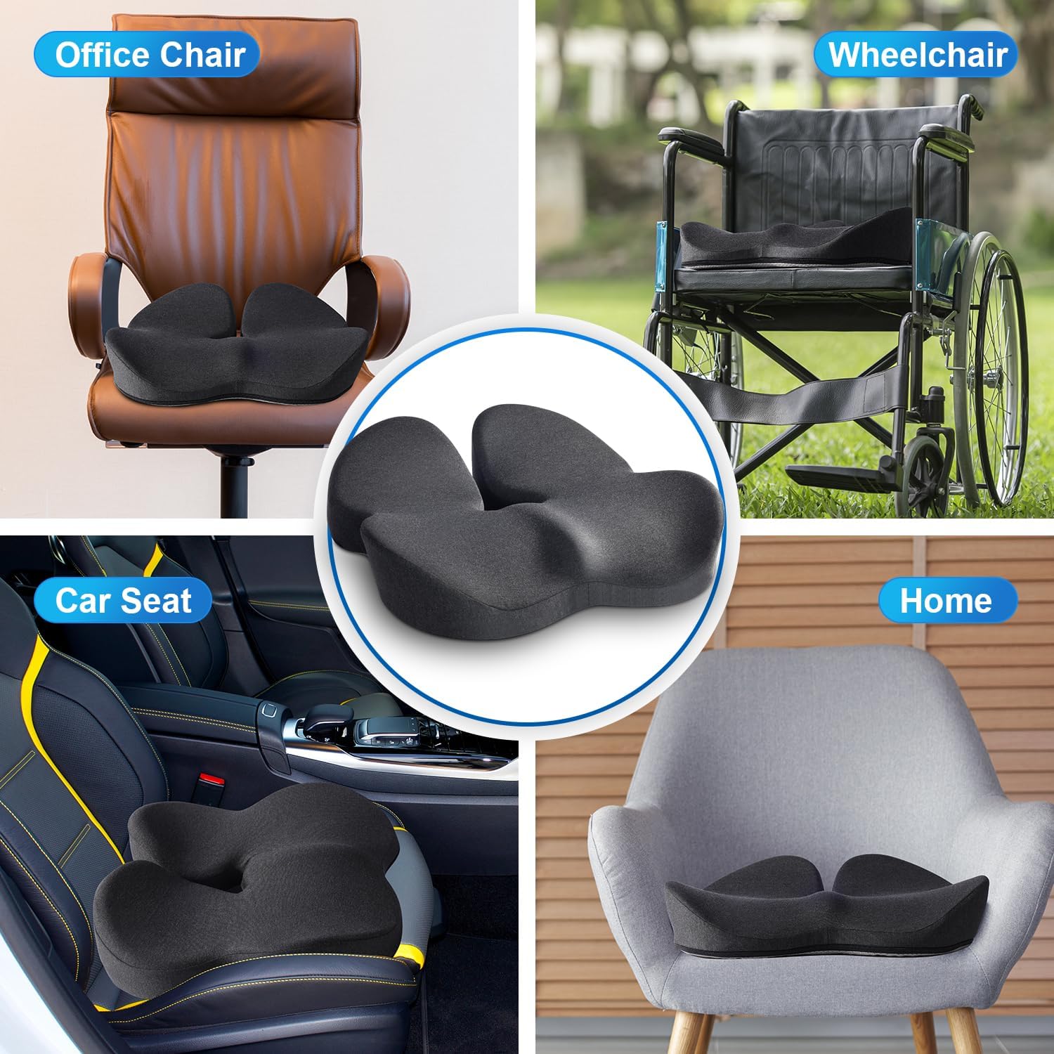 Thumbnail 5 de Seat Cushion Memory Foam 19in for Office Chair