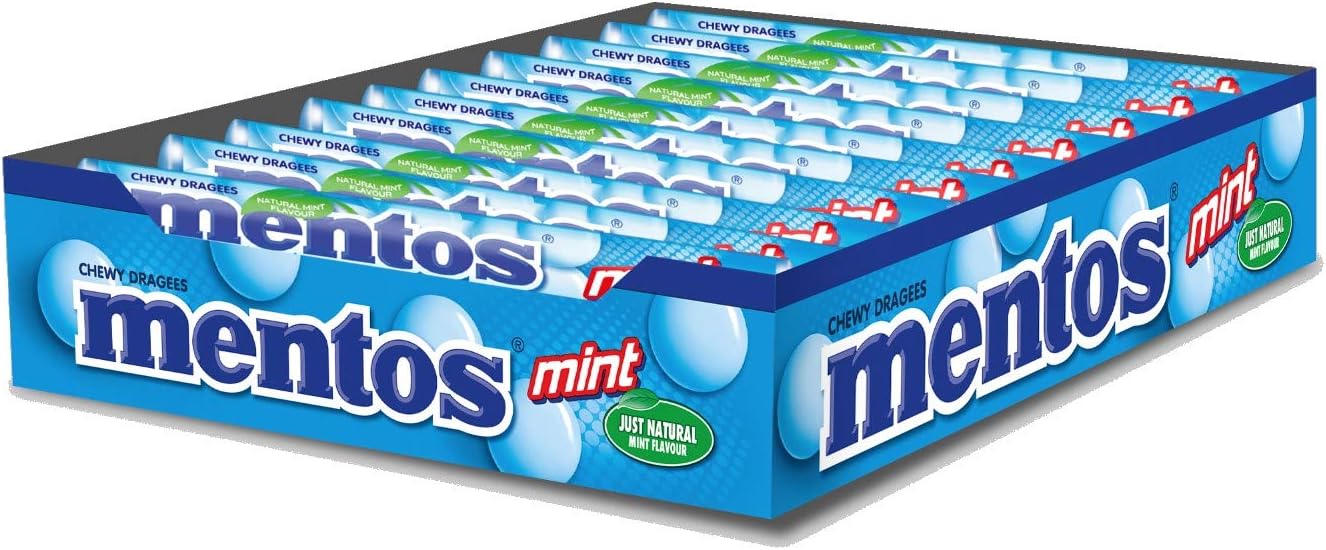 Detalle de Mentos Menta - Caramelos Masticables 20x38g 🍬