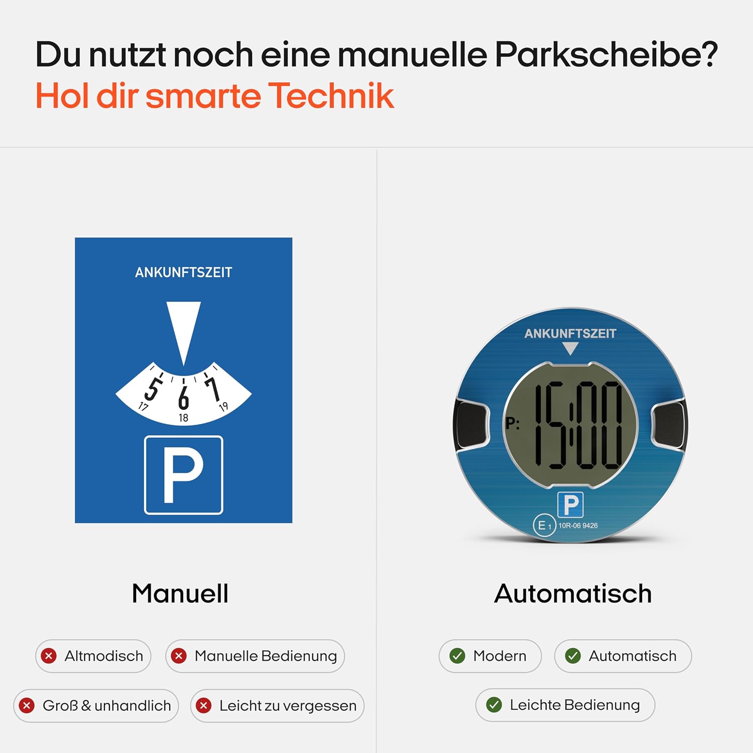 Thumbnail 4 de OOONO P-DISC NO1 Elektronische Parkscheibe