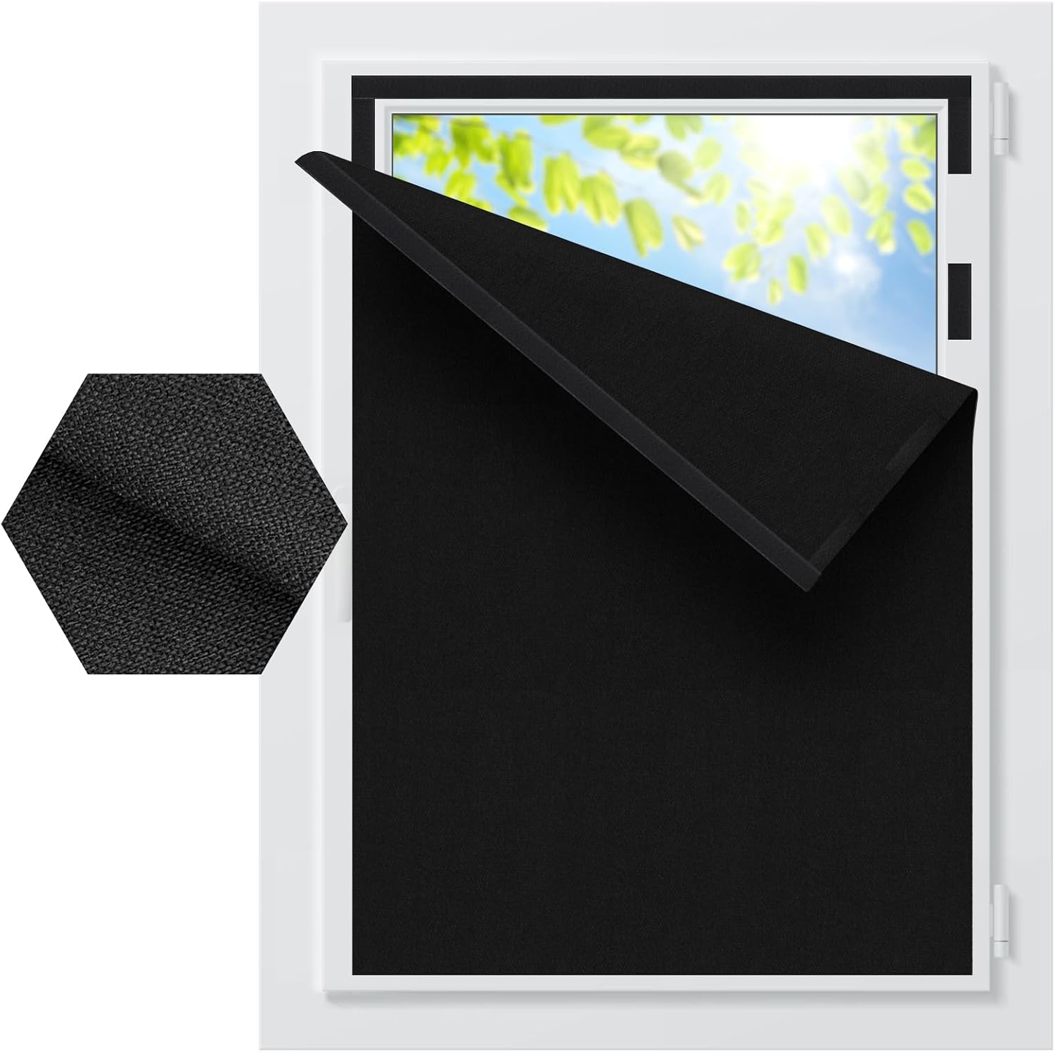 Detalle de BKSAI Blackout Window Cover, Cotton-Linen Look