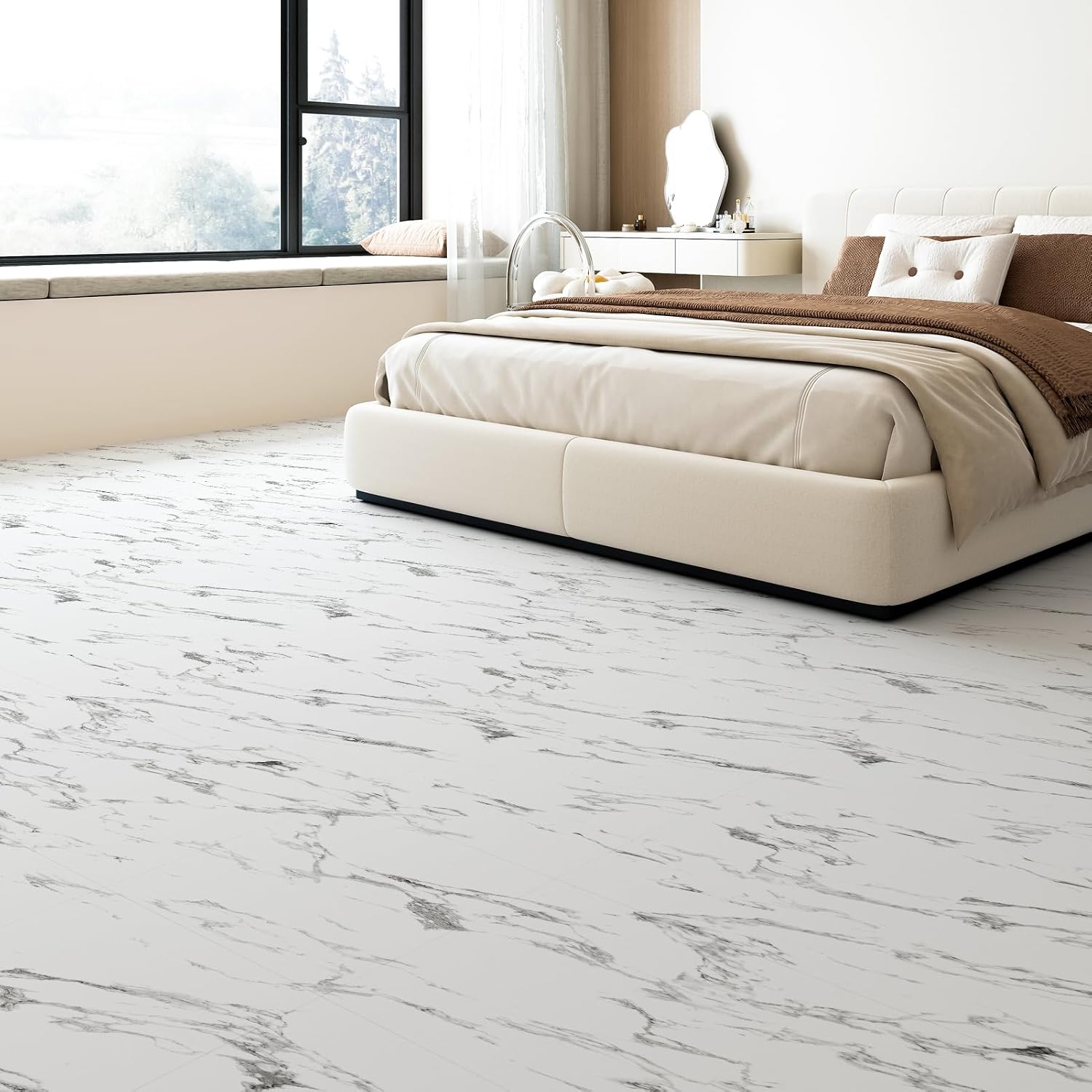 Detalle de Art3d Vinyl Floor Tiles 12 x 12 in