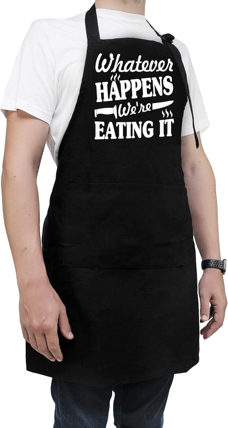 Detalle 2 de Funny Husband Apron for Grilling and Cooking, with 3 Pockets
