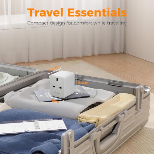 Detalle 2 de TESSAN Universal Travel Adapter with 2 USB C and 2 USB A Ports