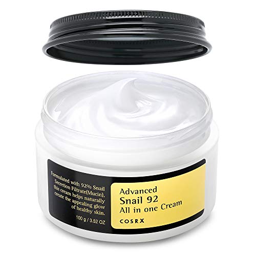 Detalle de COSRX Advanced Snail 92 Crème Tout en Un 100 ml — soin hydratant réparateur à la mucine d’escargot