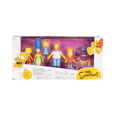 Detalle de Pack familiar de figuras de Los Simpson a escala 6,35 cm de Jakks Pacific