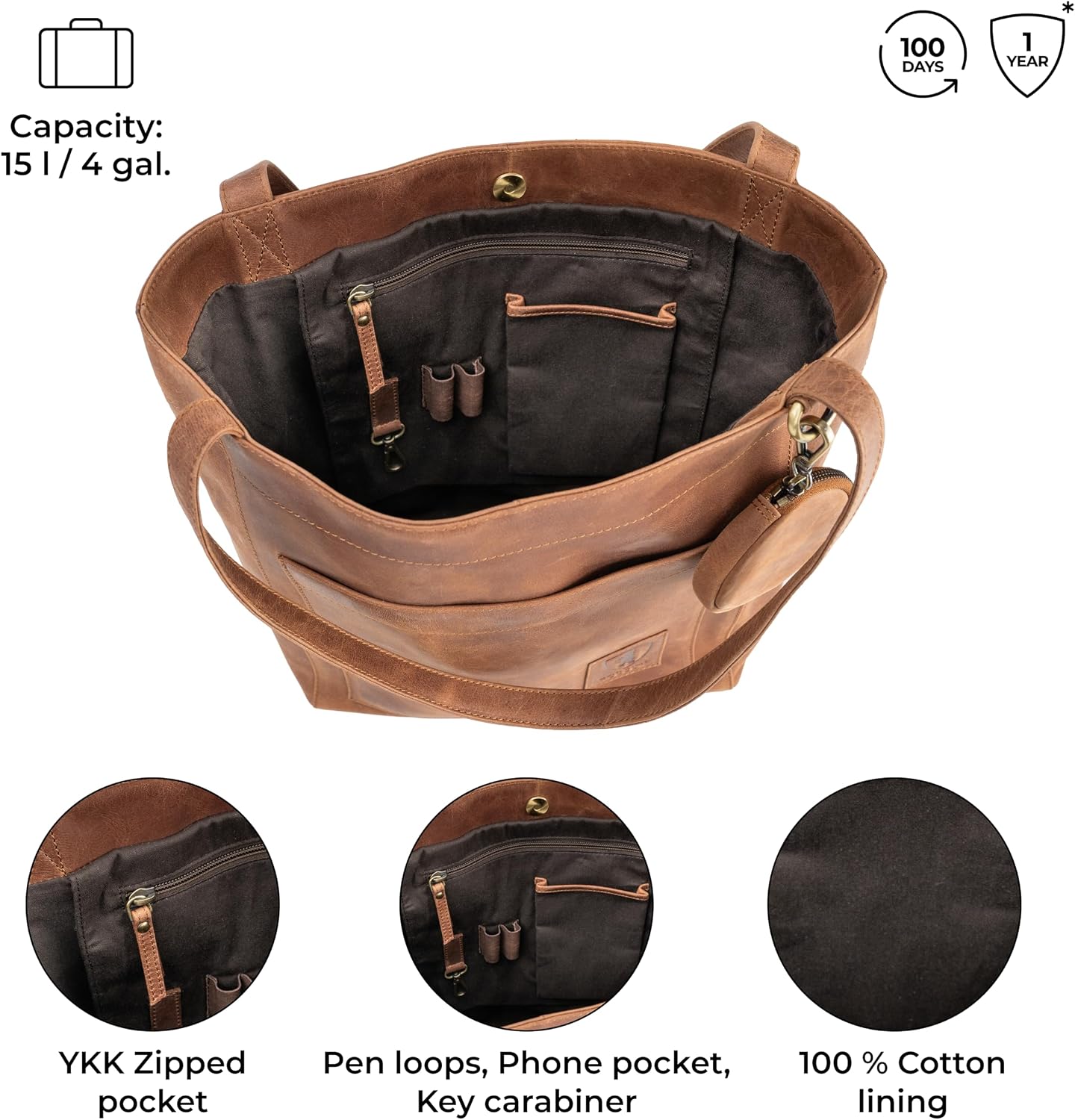 Thumbnail 3 de Berliner Bags Seville Bolso Shopper 35×40×11 cm