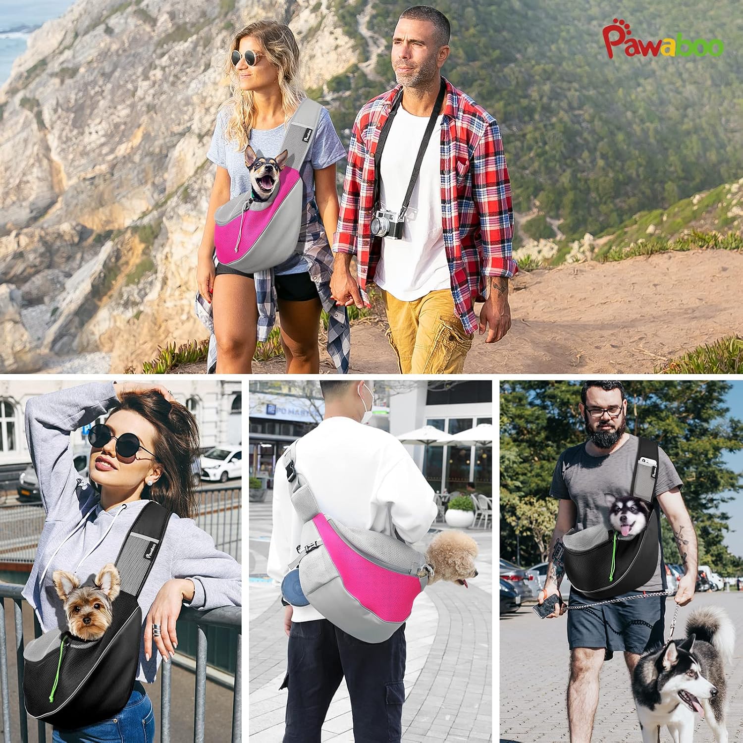 Thumbnail 6 de Pawaboo XL – regulowana torba dla psa z siatki i tkaniny Oxford