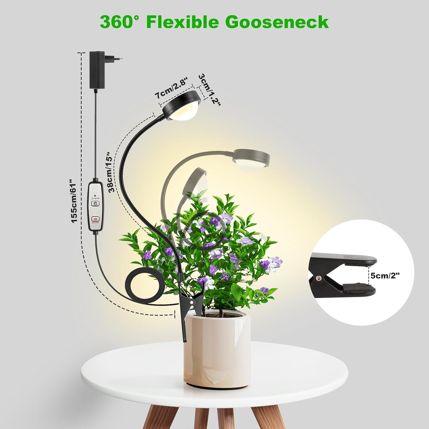 Thumbnail 6 de Fayleer Pflanzenlampe LED Vollspektrum