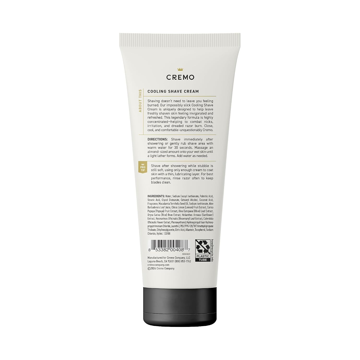 Detalle 2 de Cremo Cooling Shaving Cream for Men, 6 fl oz, Peppermint & Menthol