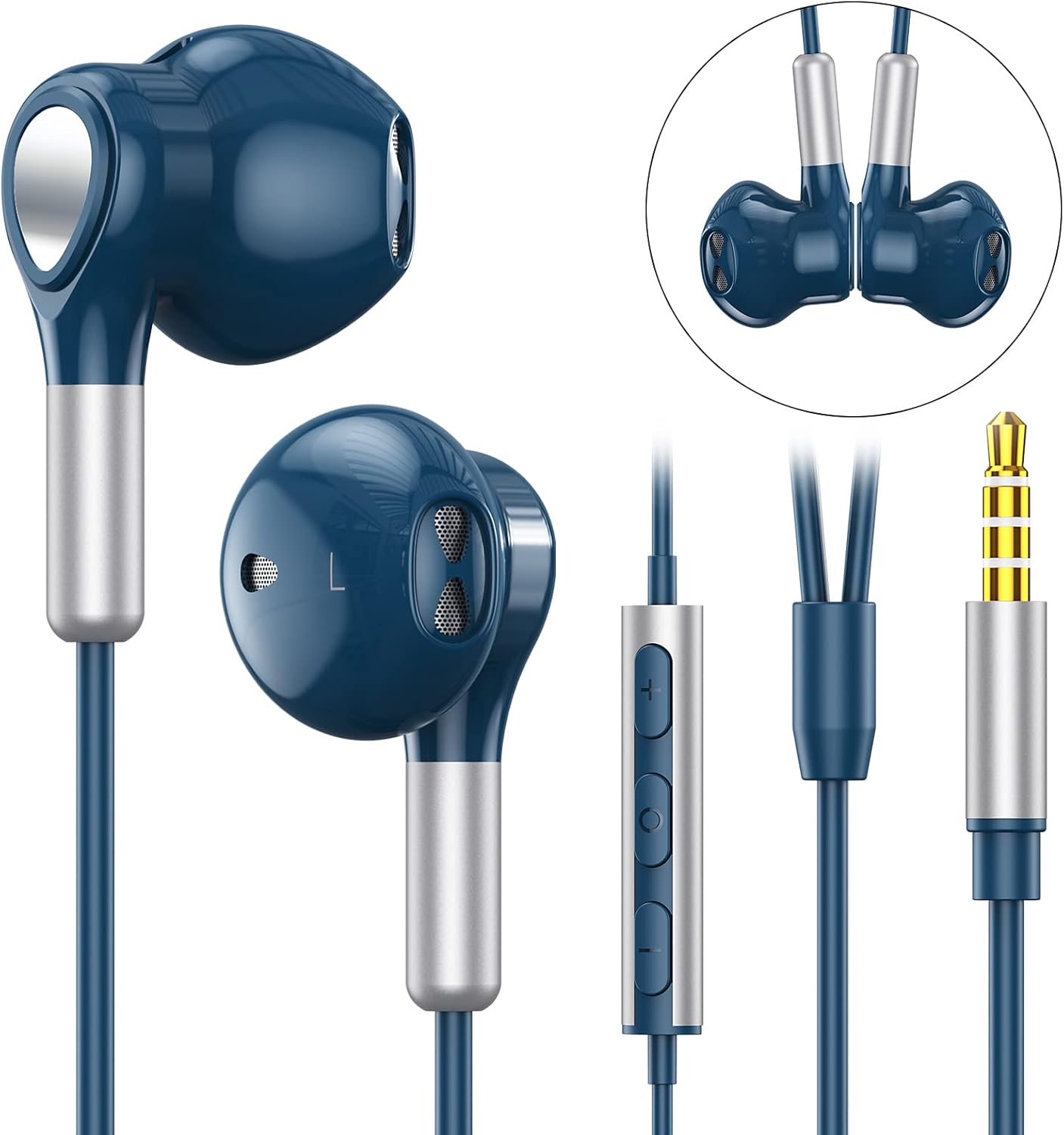 Thumbnail 1 de Kopfhörer mit Kabel – In-Ear mit Mikrofon, 3,5 mm Klinke, inline-Controller und volumenregler