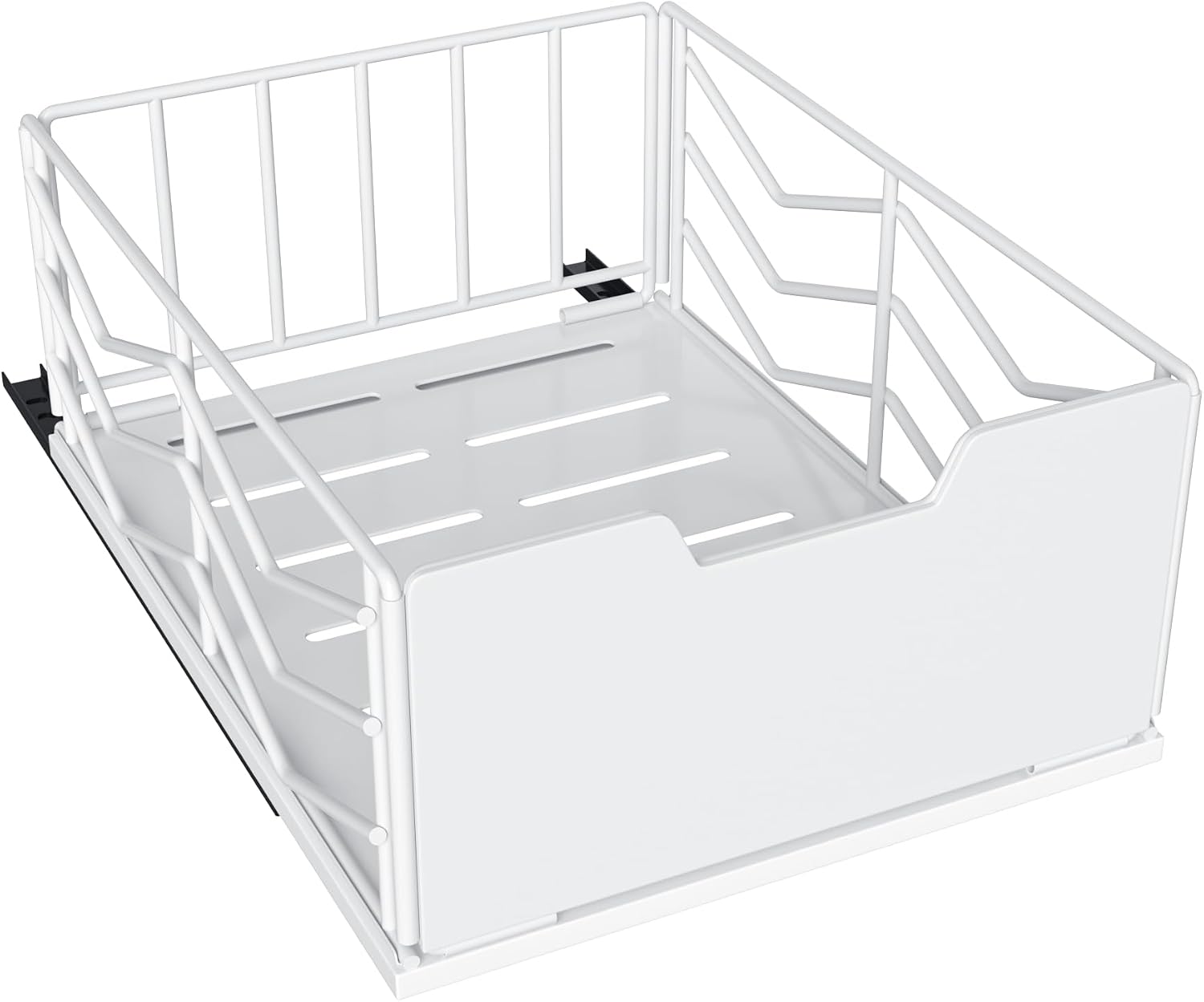 Thumbnail 6 de ZOINLIY 2-Pack Pull-Out Cabinet Organizer, White Metal Pantry Drawer