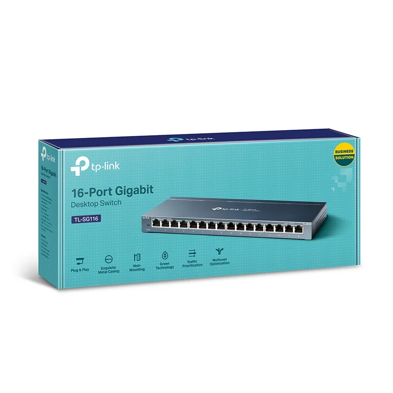 Detalle de TP-Link TL-SG116 Switch 16 Puertos Gigabit 📡